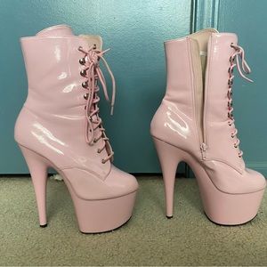 baby pink adore pleaser heels